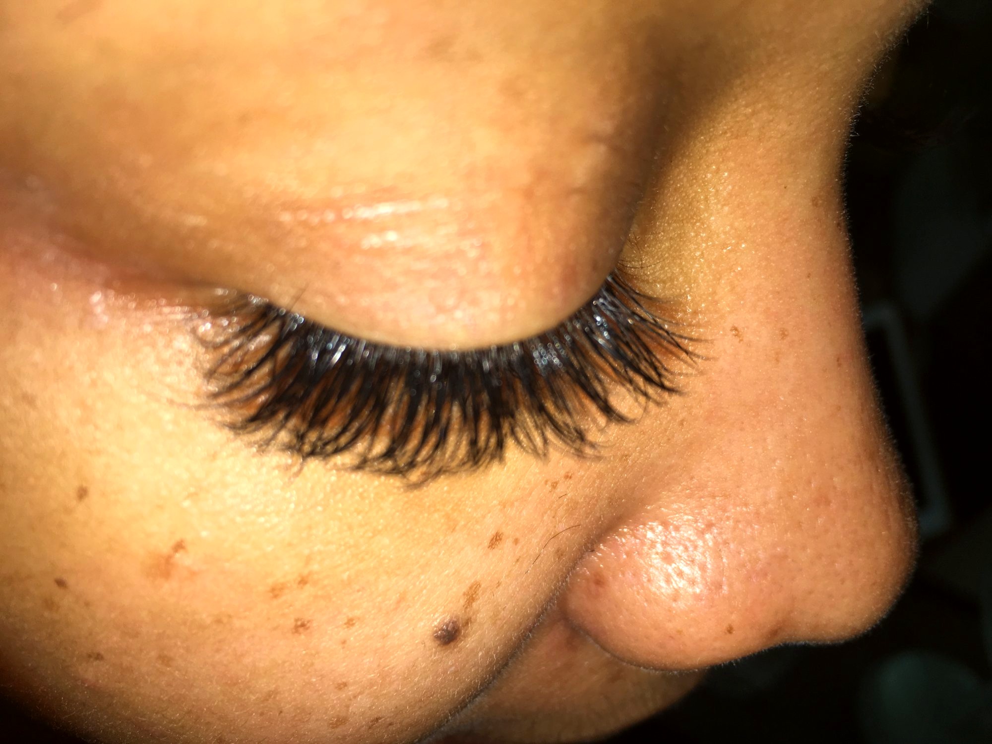 Natural-looking eyelash extensions Atlanta GA close-up